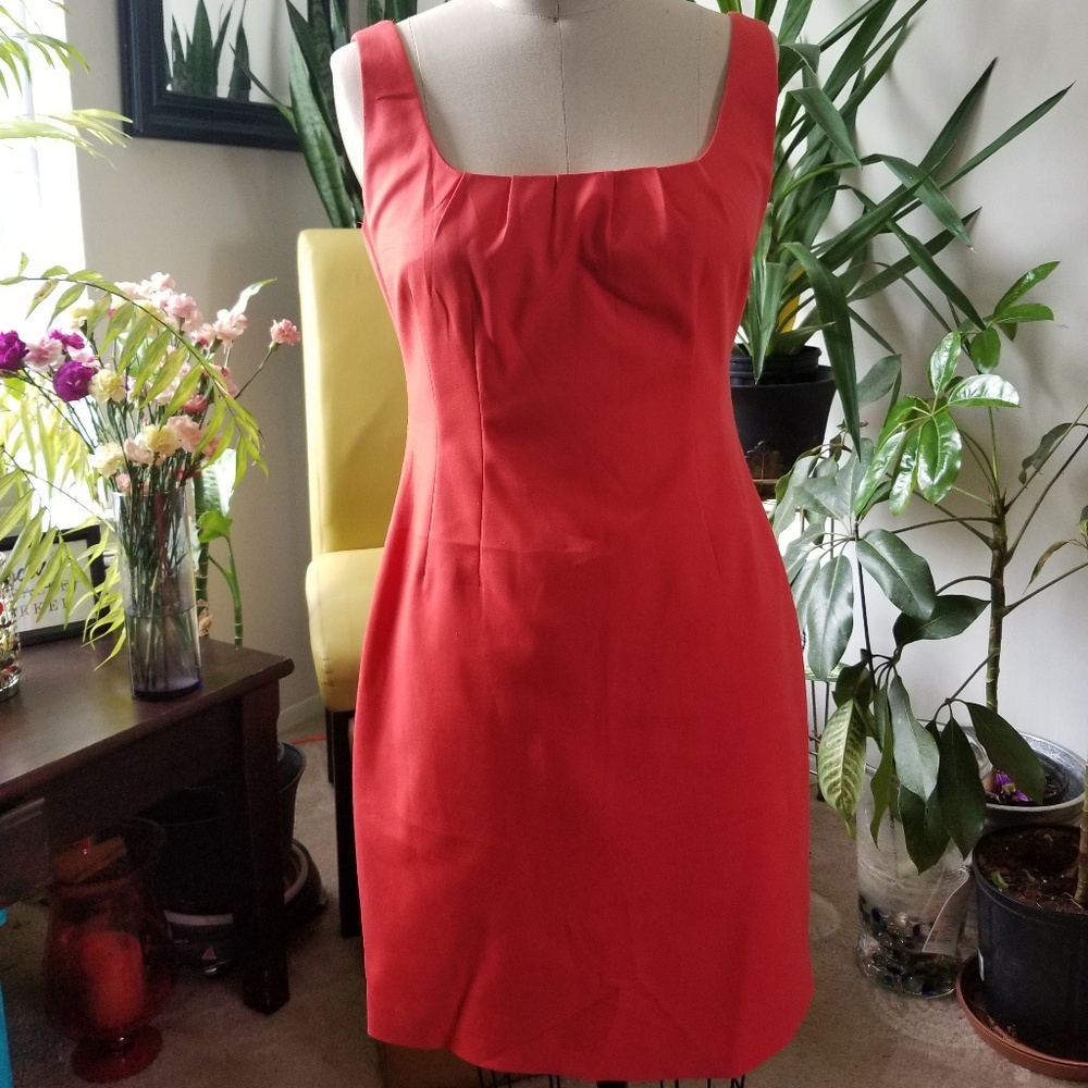Tahari Orange Day Dress